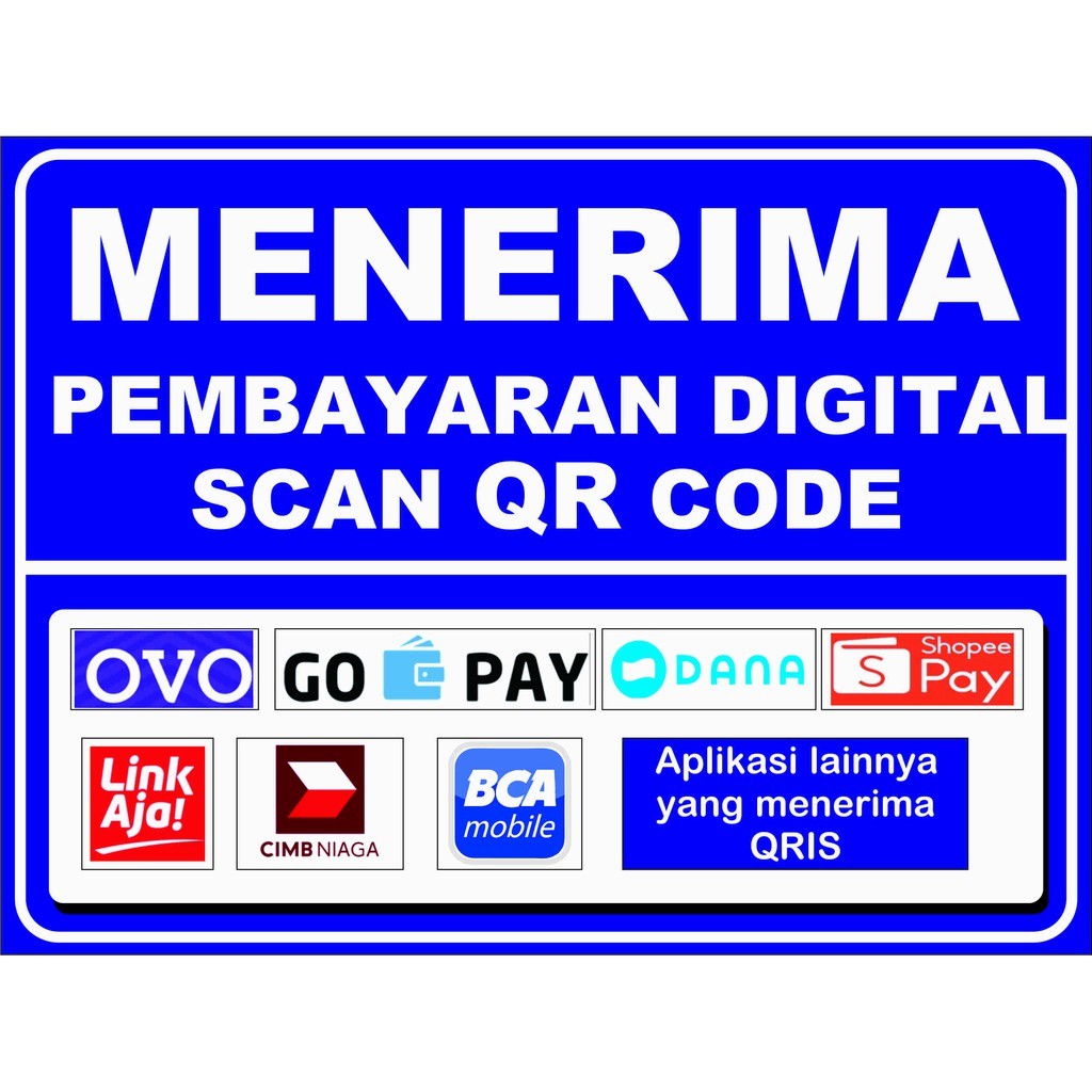 

stiker menerima pembayaran terlengkap