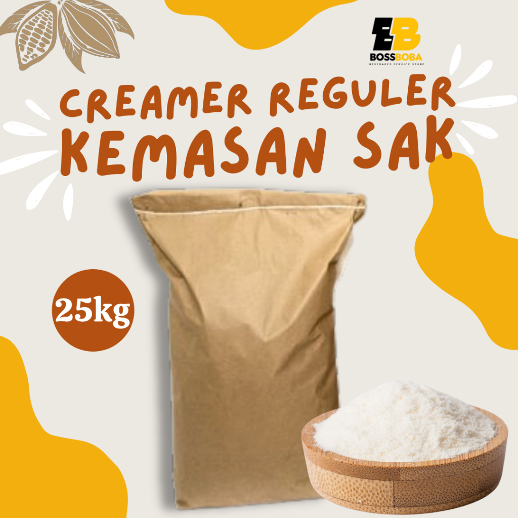 

Creamer Murah Reguler Kemasan Sak 25kg/Non Dairy Creamer/Bubuk Krimer Murah/Bossboba