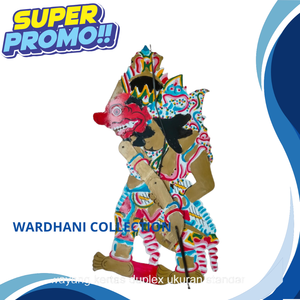 WAYANG KULIT KUMBOKARNO KUMBO KARNO BESAR BAHAN KERTAS KARTON DUPLEX