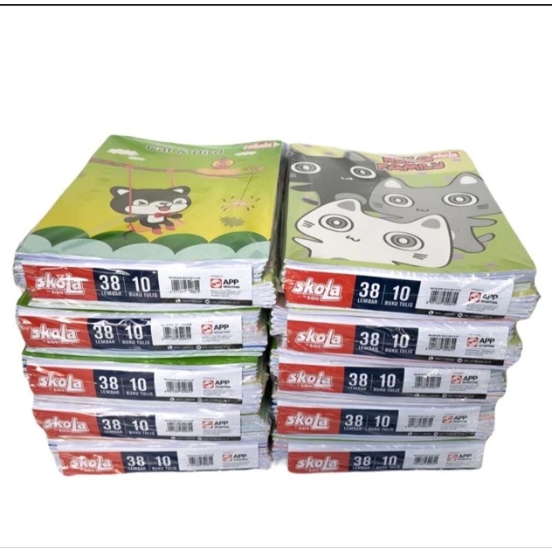 

Buku Tulis Skola by Sidu 38 lembar (1 pack = isi 10 pcs)