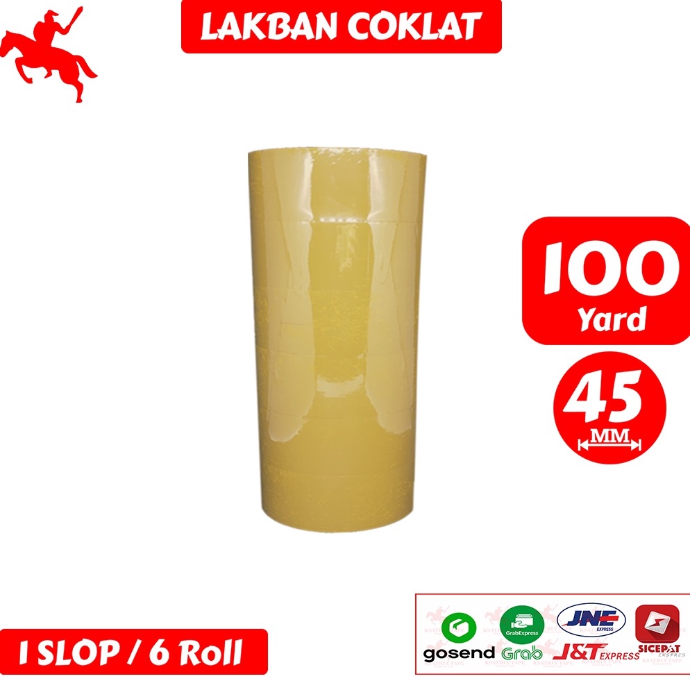 

KODE U89I Lakban OPP Tape Lakban Coklat KSATRIA Tape 1 Yard 1 Slop