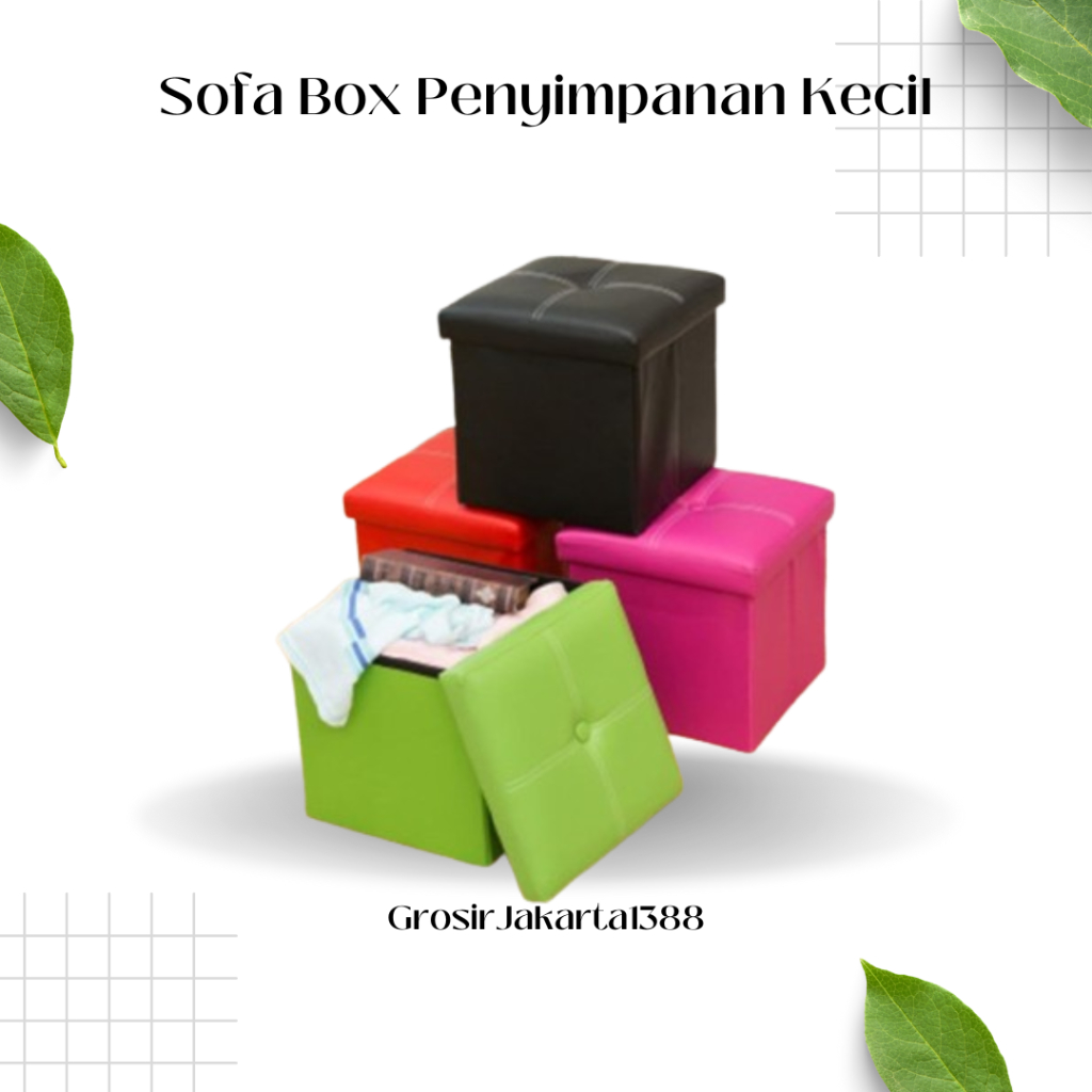Storage Box / Kursi Kotak Penyimpanan / Bangku Kursi Penyimpanan Barang / Sofa Box Minimalis Penyimp