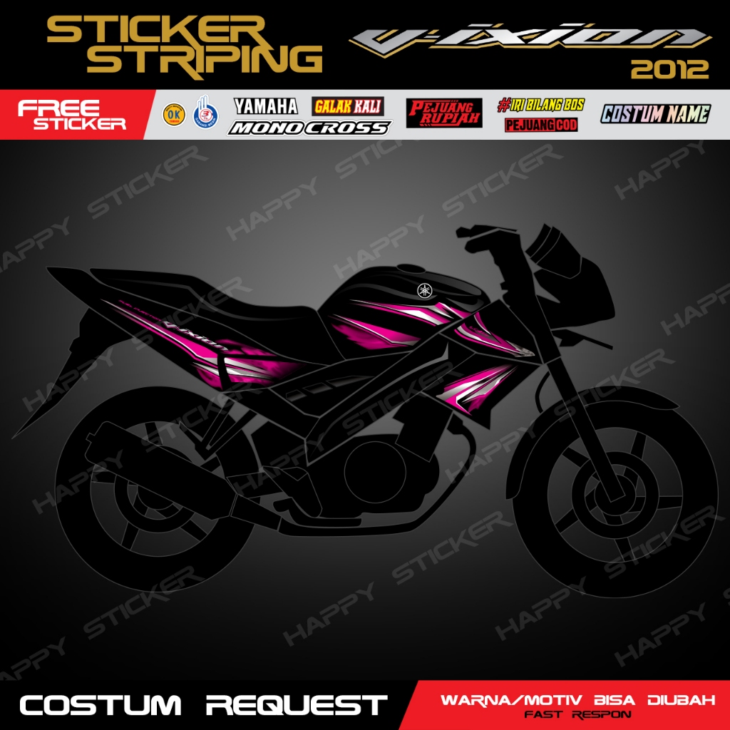 Stiker Striping Vixion 2012