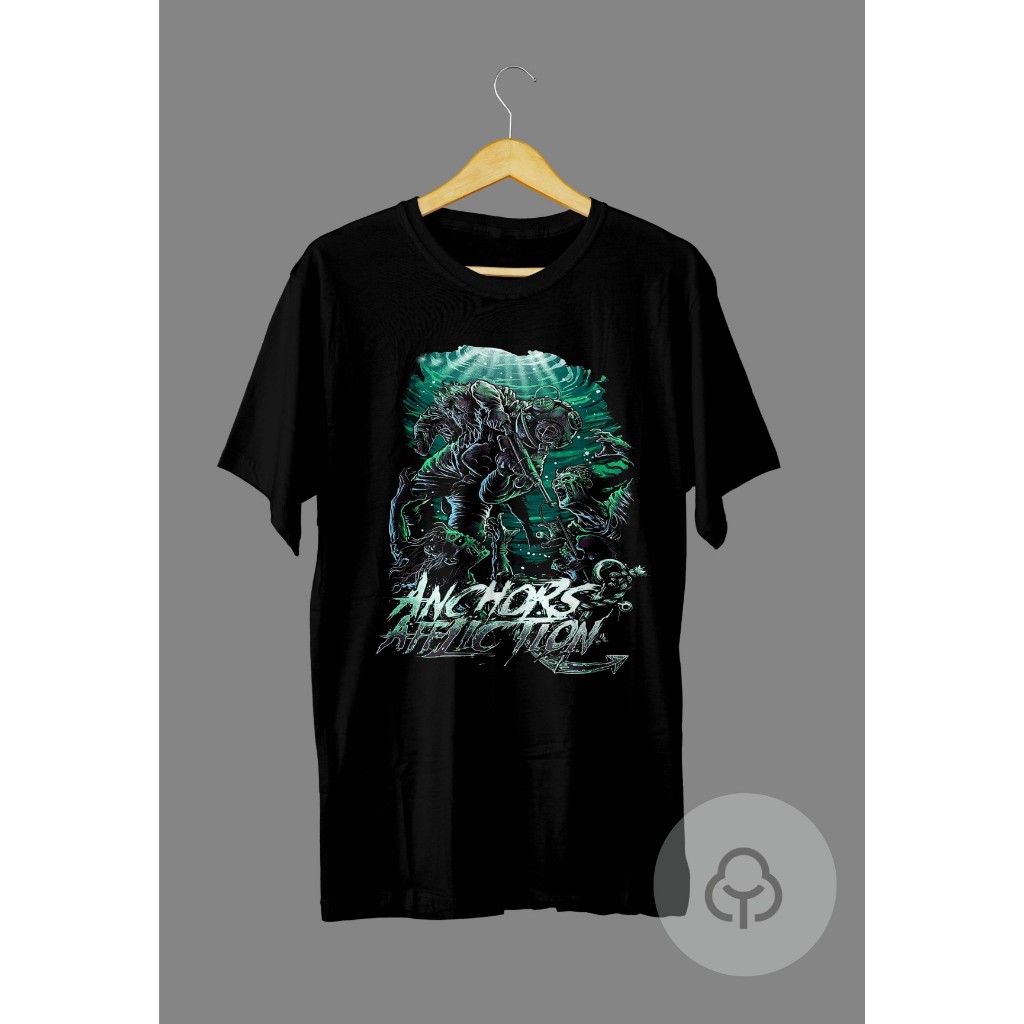 T-shirt ANCHORS AFFLICTION Kaos Musik Kaos Band BOOTLEG