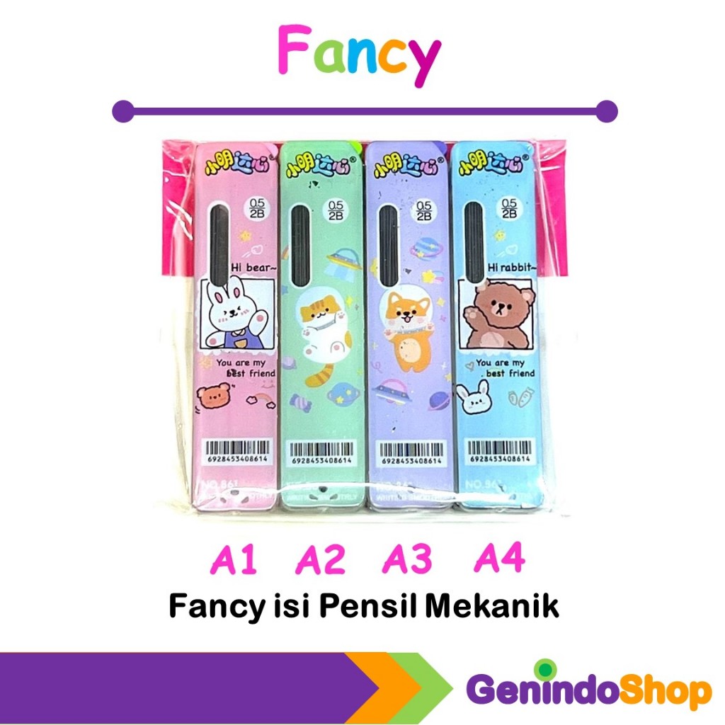 

Isi Pencil Mekanik 0.5 2B Karakter Lucu / Fancy (Produk Import)