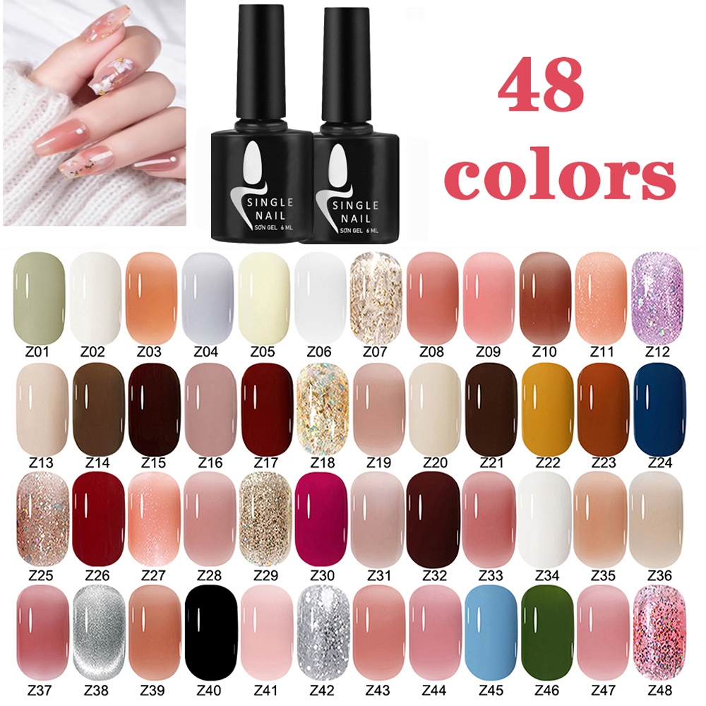 Set Kutek Gel gel polish 61 & 28 & 23 & 18 & 10 COLOUR Set Kutek nail art Cat Kuku nail Polish UV