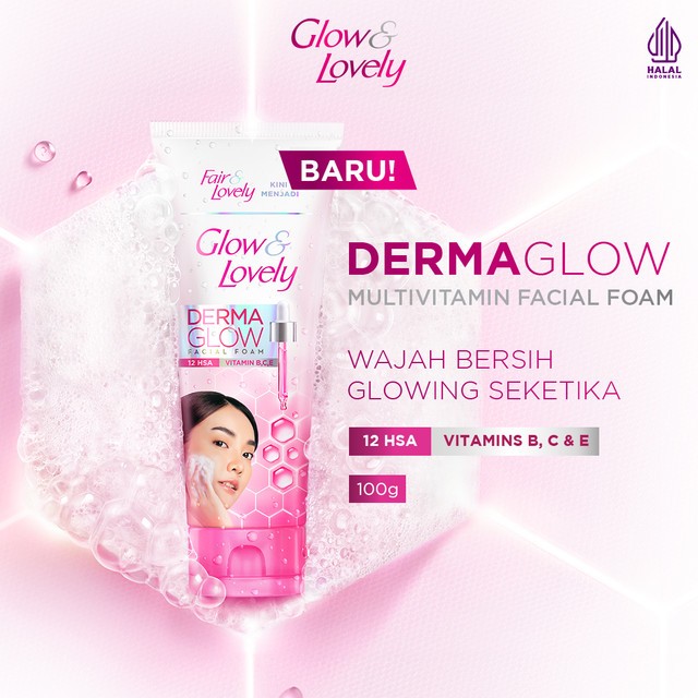 Glow & Lovely DermaGlow Multivitamin Facial Foam 100gr