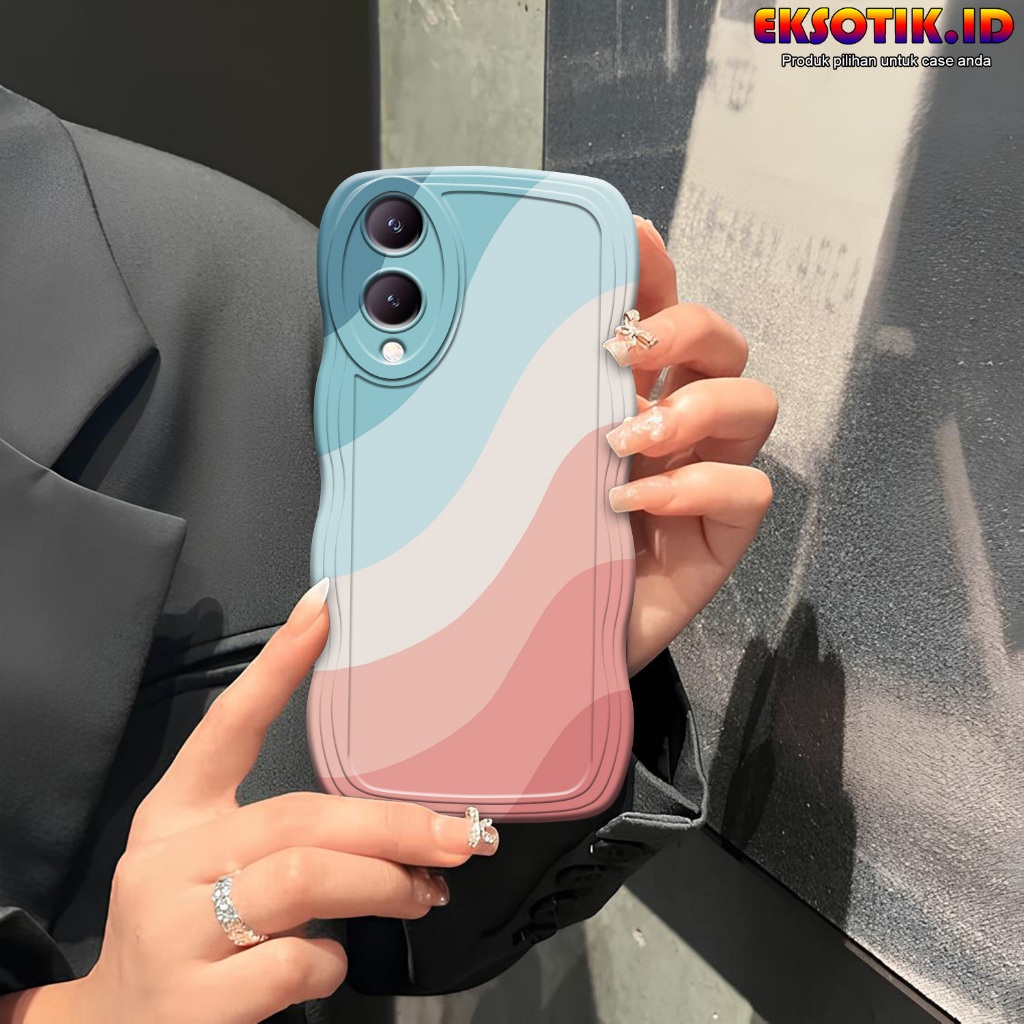 Case Vivo Y17S Gelombang - Casing Vivo Y17S - Silikon Vivo Y17S - Softcase Vivo Y17S - Kesing Vivo Y
