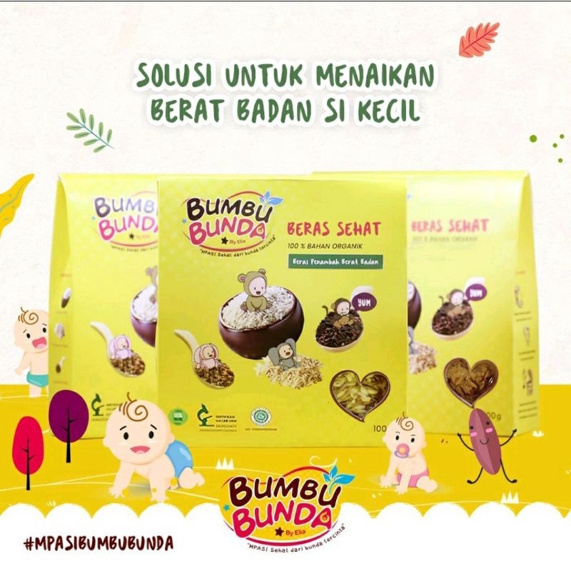 

Bumbu Bunda Elia Beras Penambah Berat Badan 100 gr