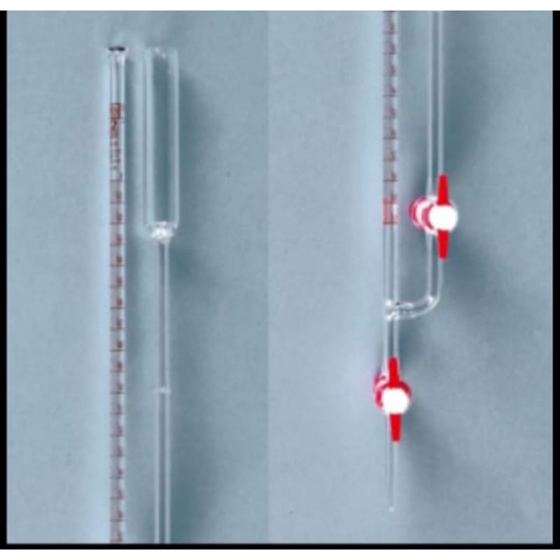 Micro buret 10ml pyrex with teflon stopcock