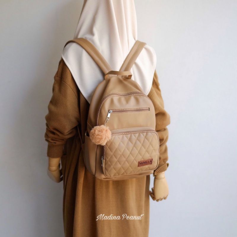Vanillahouse  MADINA BAG TAS RANSEL GENDONG SEKOLAH WANITA ANTI AIR