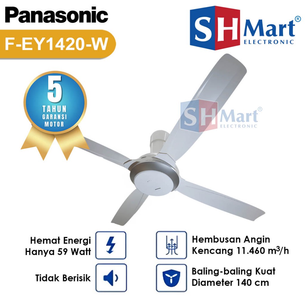 CEILING FAN PANASONIC 56 INCH FEY1420 / FEY-1420 KIPAS ANGIN GANTUNG GARANSI RESMI