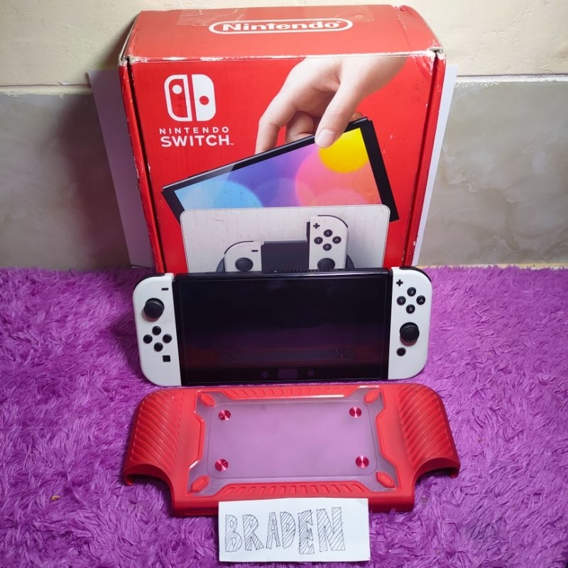 nintendo switch oled fullset bonus banyak game digital secondary