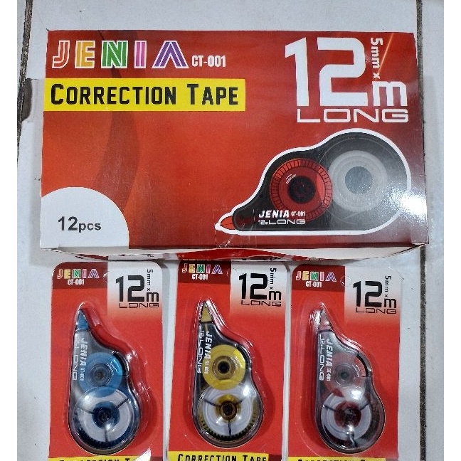 

Price CORRECTION TAPE JENIA CT1 12 METER TIP EX KERTAS MERK JENIA 1 ORIGINAL