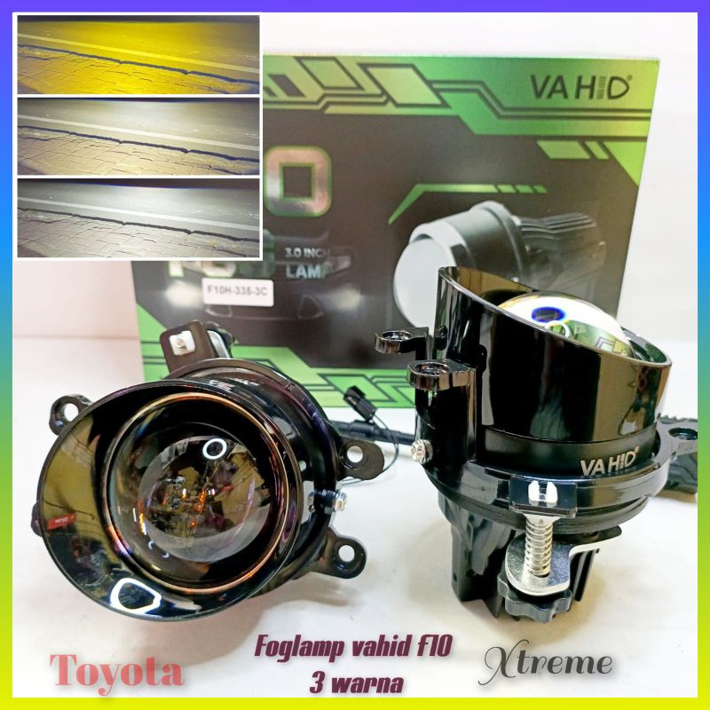 foglamp VAHID F10 3 warna lebih multi fungsi