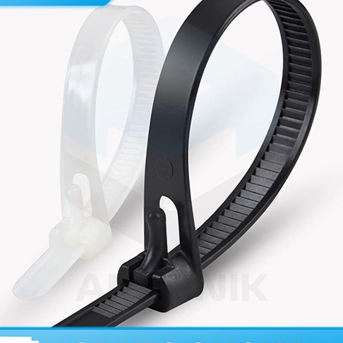 

HJ6 KABEL ORGANIZER REUSABLE KABEL TIES ZIPPER 1 PCS TALI PENGAIT NILON