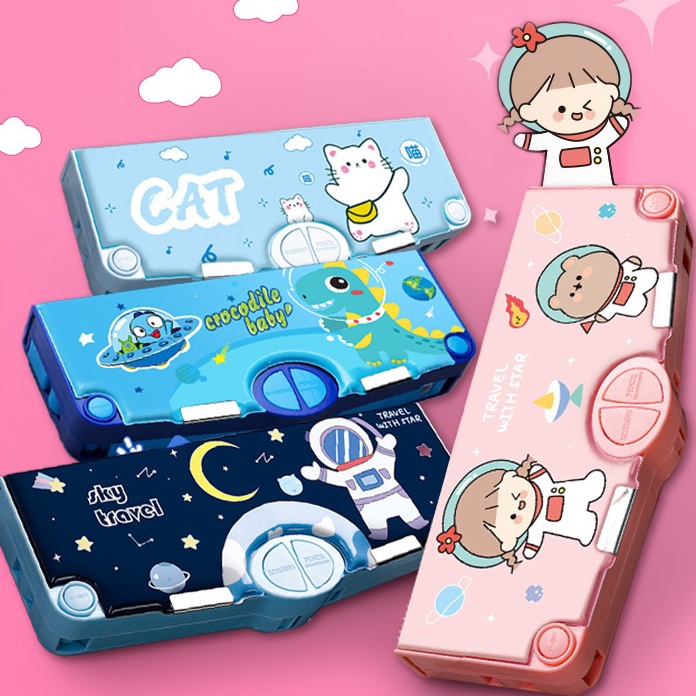 

KI3 Columbiatbekotak alat tulis multifungsi tempat pensil kartun siswa sekolah dasar