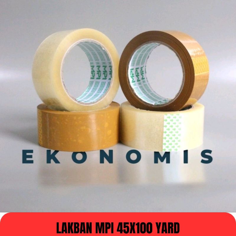 

Lakban Bening & Coklat 45mmX100 Yard (MPI)