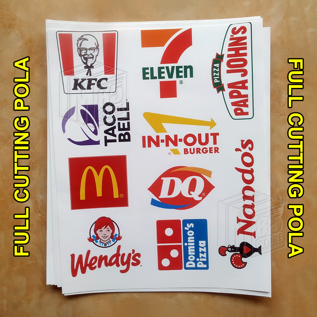 

Stiker Laptop Tumbler Gadget Fastfood 01 (Full Cutting Pola)