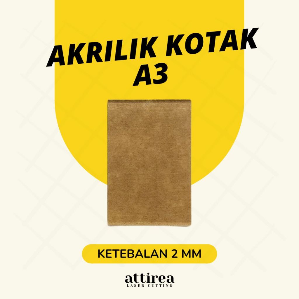 

Akrilik Polos Kotak Ukuran A3 | Bening Transparan , Putih , Hitam | Tebal 2 mm