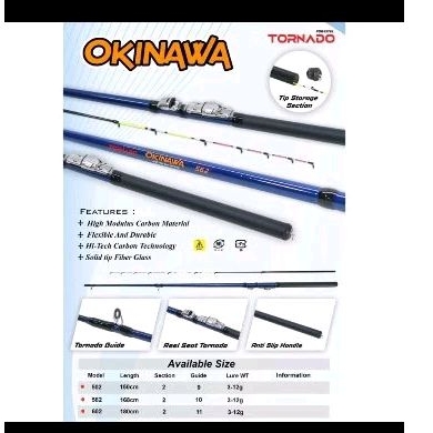 Joran Udang TORNADO OKINAWA 150/165/180 CM