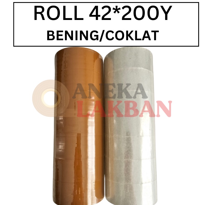 

KI3 1 ROLL ISI 7 PCS HORICI LAKBAN BENING COKLAT 2 INCH 42MMx2 Yard ISOLASI BENING COKLAT TERMURAH