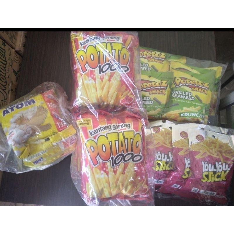 

Paket Total 40 produk snack cemilan. Paket usaha jajanan