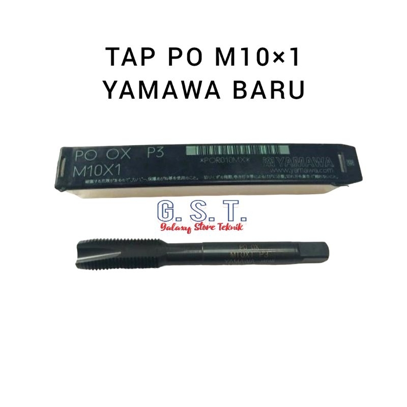 Tap M10×1 YAMAWA Tap Mesin Tap Lurus M10 × 1 PO OX P3 Yamawa Japan