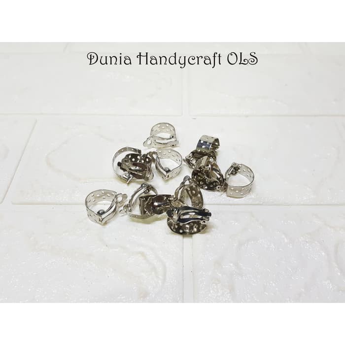 SERBA MURAH DIY Tatakan Anting Giwang Jepit Isi 2 Bahan Kerajinan Tangan Handcraft