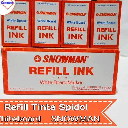 

KP8 Refill Tinta Spidol Whiteboard Refill INK SNOWMAN WBI2