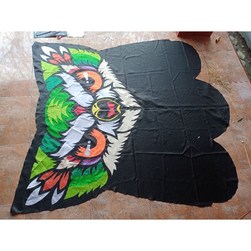 Kain Celepuk Cutting Kain Layangan Kain Layangan Celepuk motif Mata Penukup Layangan Kain Penukup La