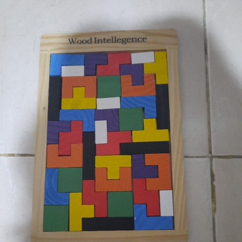 preloved mainan kayu balok