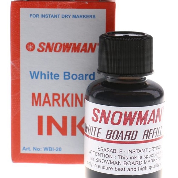 

Extra SOS Tinta Spidol Whiteboard Snowman Tinta Spidol Papan Tulis Tinta RefillMarker Refill