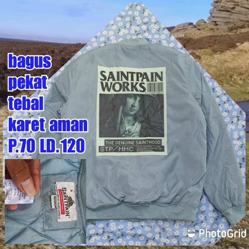 jaket work kerja casual bomber saintpain