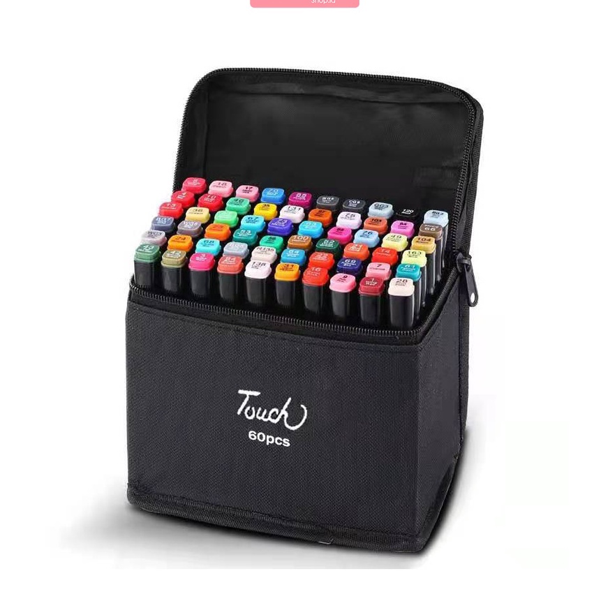 

KP8 2436 Color coloring marker touch 2436 warna spidol warna dengan bag Market set dual head
