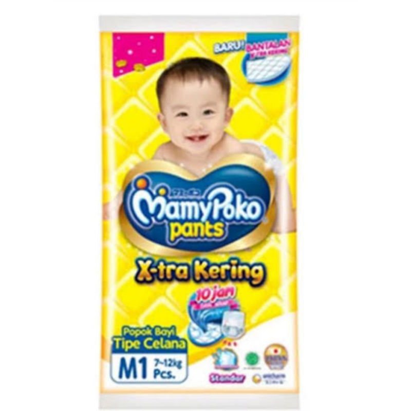 MamyPoko Pants Xtra Kering Ukuran M Renceng 1 dus