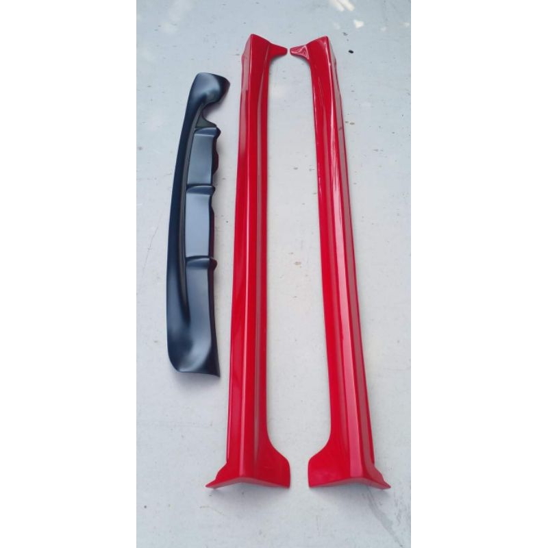 peket side skirt dan difuser honda brio old