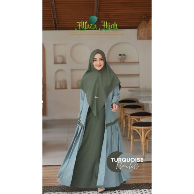 READY GAMIS ARMY FLAWLESS ALFAZA HIJAB
