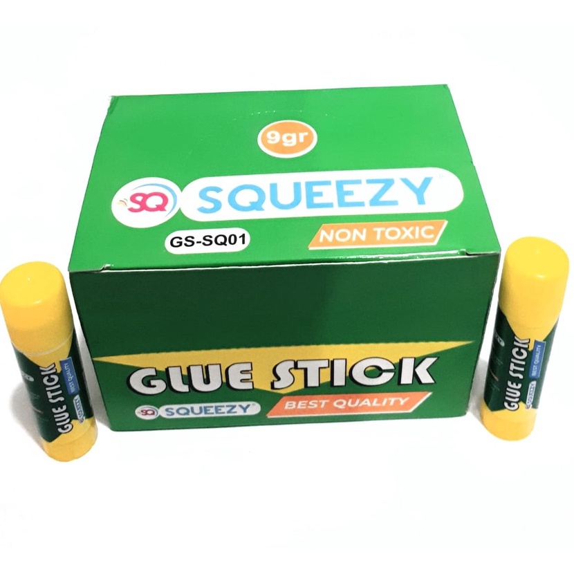 

HJ6 Harga Grosir 12pcs Lem Glue Stick mini SQUEEZY GSSQ1Non Toxic Original