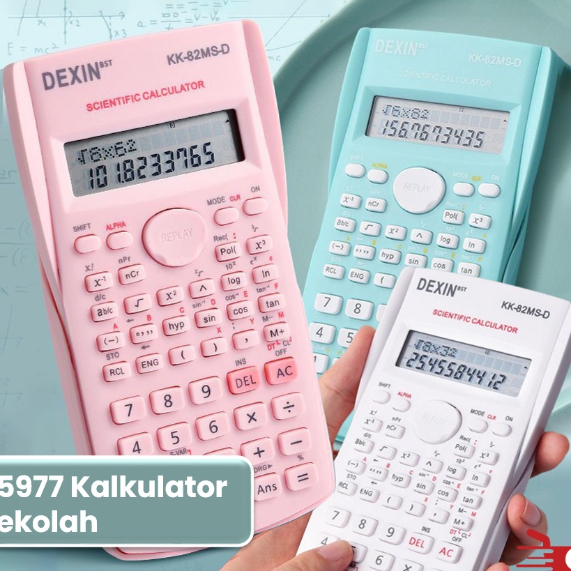 

KP8 OSM JKT S5977 Kalkulator Sekolah Kalkulator Scientific Kalkulator Ilmiah 24 Fungsi Kalkulator Sains Kalkulator SinCosTan