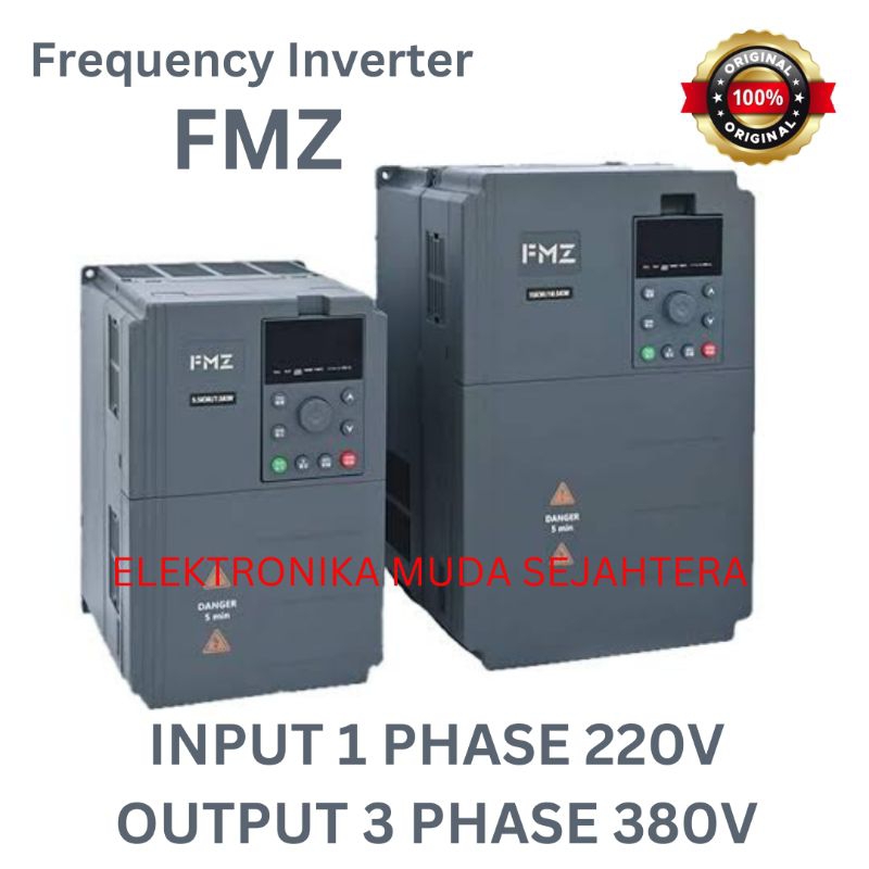 INVERTER 7,5KW 10HP INPUT 1PHASE 220V OUTPUT 3PHASE 380V VFD INVERTER FMZ