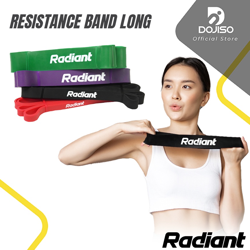 KODE X74B Karet Resistensi Panjang Elastis Resistance Band Long Pilates Olahraga Yoga Gym Resistance