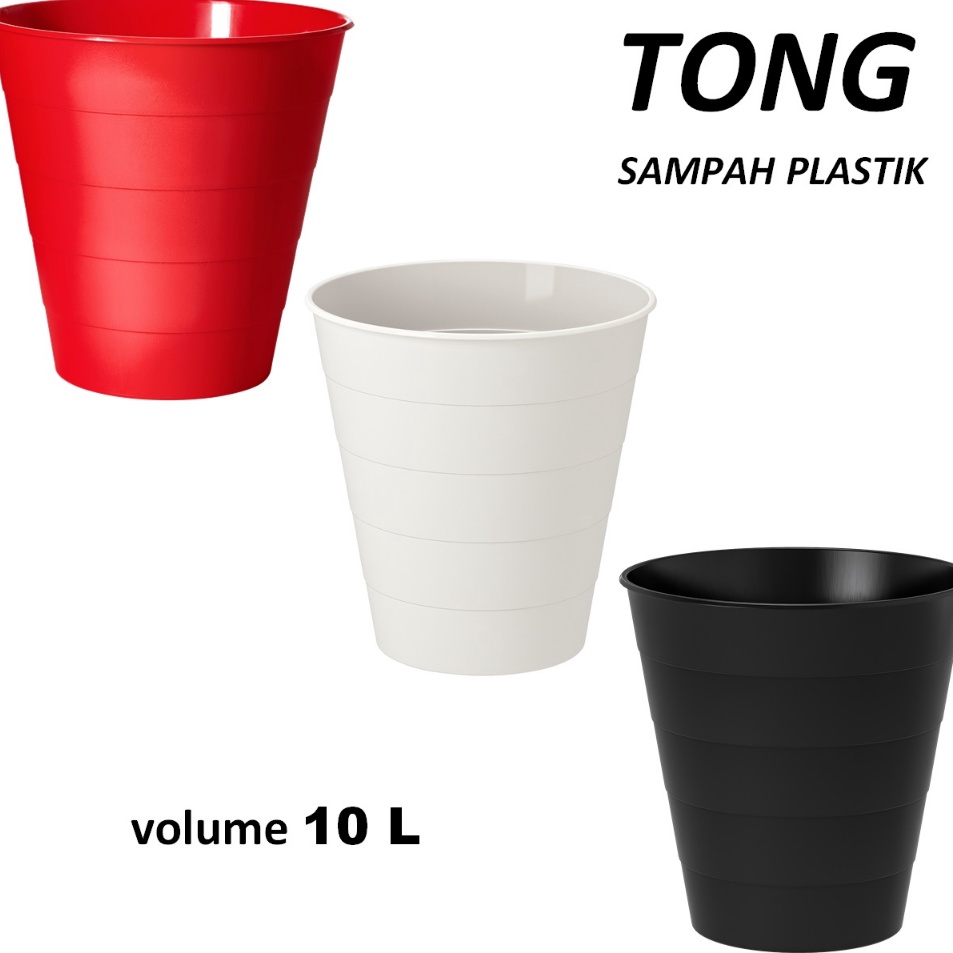 Tempat Tong Sampah 3 Pilihan Warna Minimalis Bahan Plastik