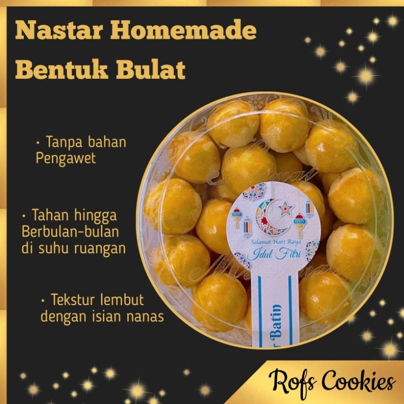 

Nastar Bulat Lembut 500 gram | Kue Kering Cookies Homemade Khas Hari Raya