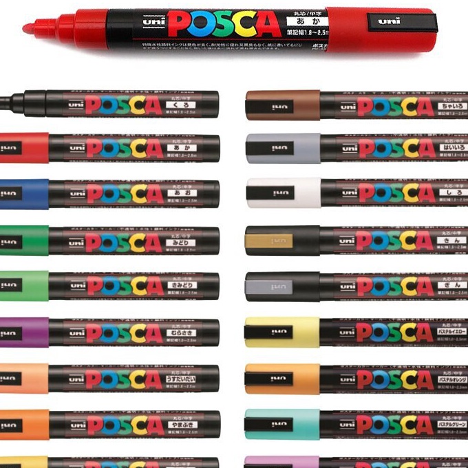 

FG2 Uni POSCA PC5M Marker Pen Medium Tip Part 1