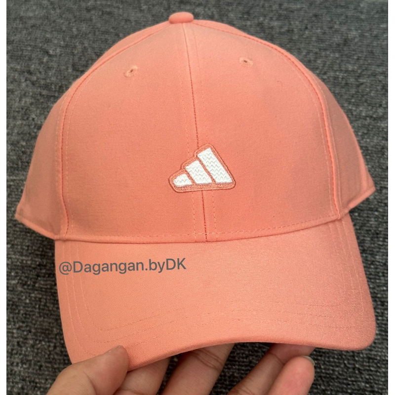 Topi Adidas Cap 3 Stripes Pink Peach Original Barang Resmi 100% (Limited)