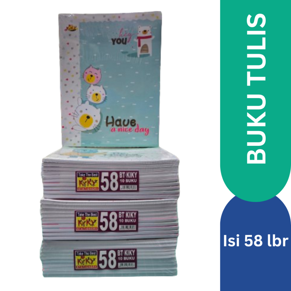 

(PAK) KIKY 58 LEMBAR BUKU TULIS GARIS ISI 10 BUKU