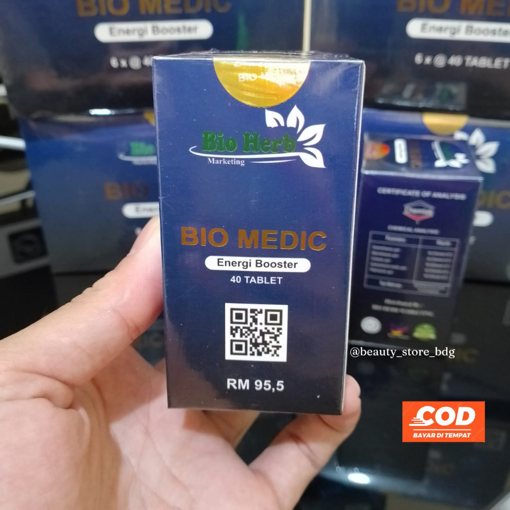 BIO MEDIC I ENERGI BOOSTER | PIL HITAM | HERBAL I OBAT ASAM URAT I REMATIK I STROKE I KOLESTEROL