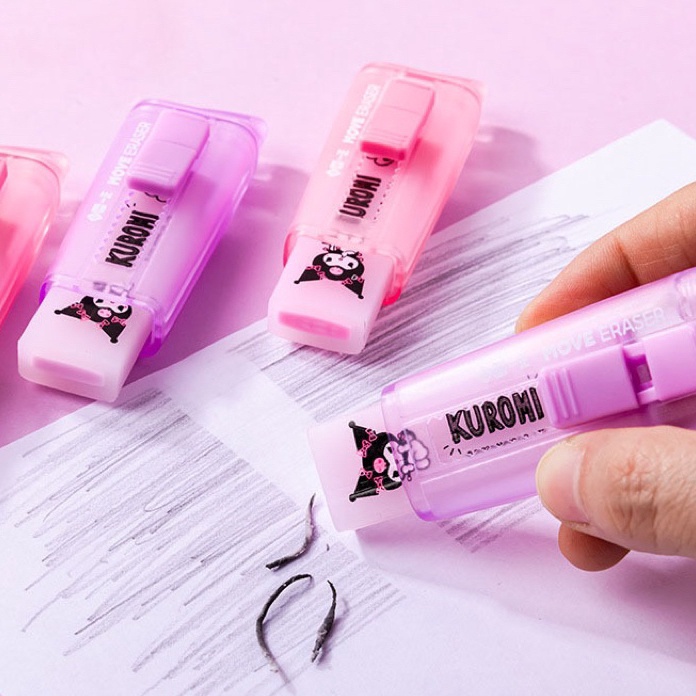 

Super KENSHO Penghapus Mekanik Move Eraser Sanrio Jepang Pastel Lucu Karet Hapus Aesthetic Slide