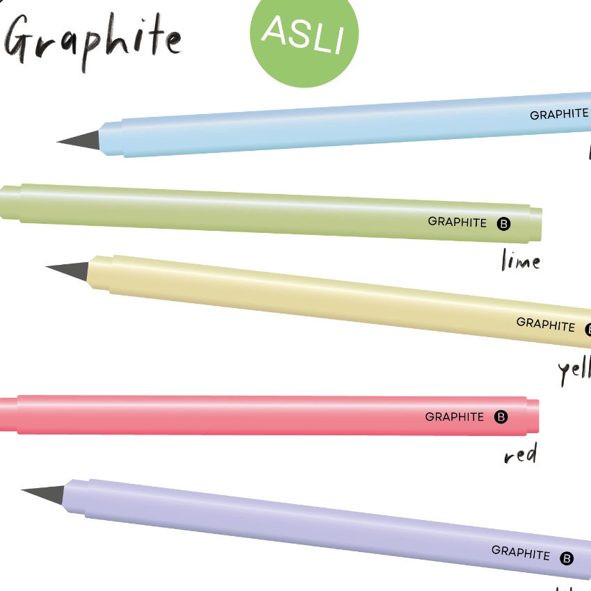 

KP8 Paperie Lab Graphite Pencil like Pen Pensil Abadi Pensil Anti Patah